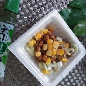 コーン納豆